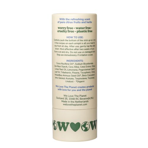 Prírodný tuhý dezodorant Fresh Citrus We love the planet 40g