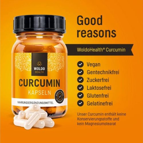 Kurkumín s piperínom Woldo 120 kapsúl