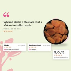 Marhule sušené plátky Emerosa, hodnotenia zákazníkov