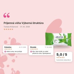 Mydlo na ruky Aloe Aroma 75g, hodnotenia zákazníkov