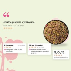 Pistácie natural lúpané Emerosa, hodnotenia zákazníkov