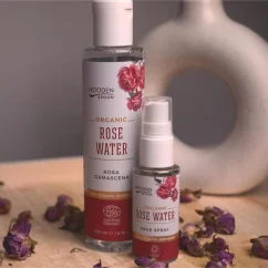 Růžová voda na pleť z růže damašské ve spreji Wooden Spoon 50ml