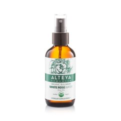Růžová voda z bílé růže bio Alteya ve skle 120 ml