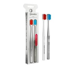 Set 2x ultra jemné kefky červená+modrá 12 000 SILK Nordics