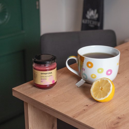 Honig mit Himbeeren Emerosa 240g
