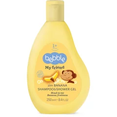 Detský šampón a sprchový gél 2v1 banán Bebble 250 ml Detský šampón a sprchový gél 2v1 banán Bebble 250 ml