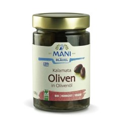 Olivy Kalamata v olivovém oleji organické MANI 280g