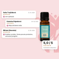Esenciálny olej Mäta pieporná Venoc 10ml, hodnotenia zákazníkov