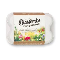 Bomby nasienne - Pudełko podarunkowe na jajka Blossombs 6 szt