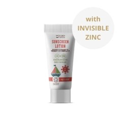 Minerální opalovací krém na tělo a obličej Baby & Family SPF50 Wooden Spoon 10ml vzorek