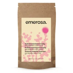 Szárított ananászdarabok hozzáadott cukor és kén-dioxid nélkül Emerosa