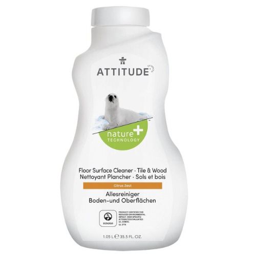 Čistič na podlahy a drevo ATTITUDE s vôňou citrónovej kôry 1040ml