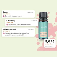Olejek eteryczny z bergamotki Venoc 10 ml, ocena klientów