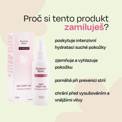 Zjemňující tělový olej pro suchou pokožku Diamond Rose Biofresh 150 ml