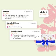 XL pack of Woopies Baby ECO Diapers MEDIUM (9-14kg) Wooden Spoon 3x30pcs, customer reviews