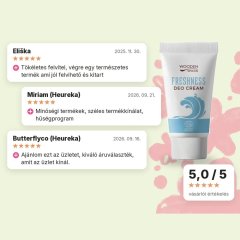 Organikus krémes dezodor Freshness innovatív applikátorral Wooden Spoon 40 ml, vásárlói értékelések