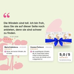 XL Packung Woopies Baby EKO Windeln MINI (3-8kg) Wooden Spoon 3x36 Stück, Kundenbewertungen