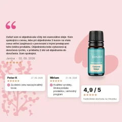 Esenciálny olej Kurkuma Venoc 10ml, hodnotenia zákazníkov