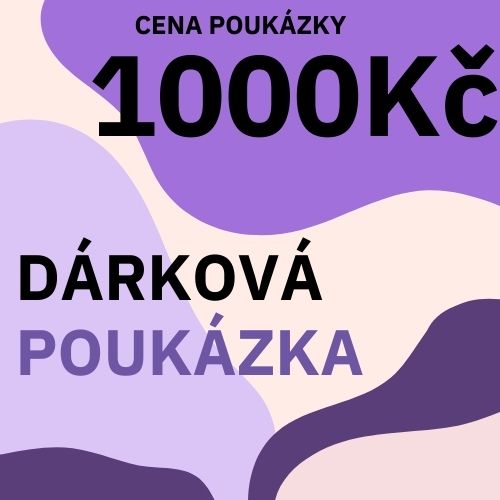 Dárková poukázka na nákup v eshopu Biorůže v hodnotě 1000 Kč