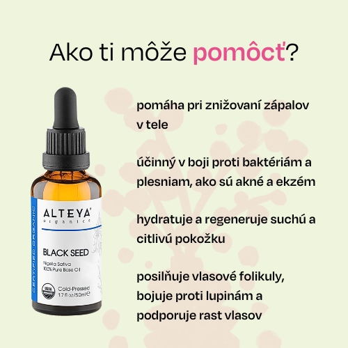Rasca čierna olej 100% Alteya Organics 50 ml
