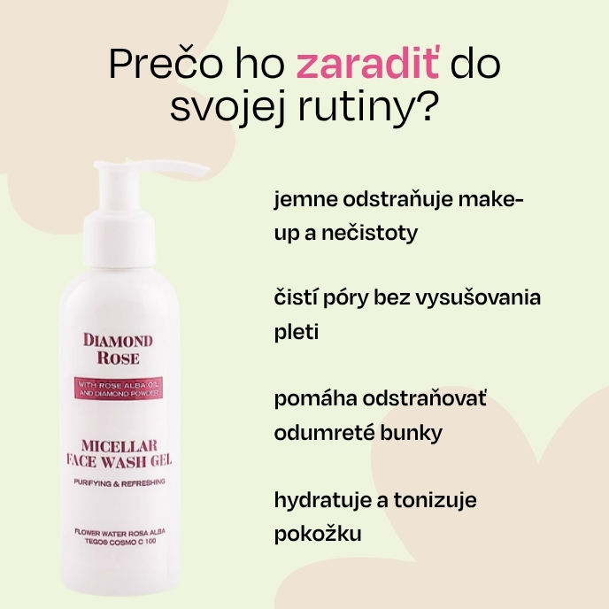 Micelárny čistiaci gél Diamond Rose Biofresh 150 ml