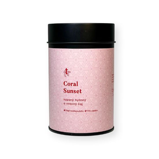 Levně Sypaný čaj Coral Sunset v dóze The Tea Republic 75g