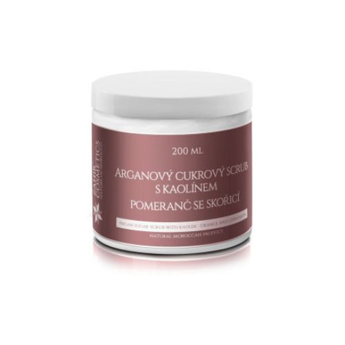 Arganový cukrový scrub s kaolínom Pomaranč so škoricou Zahir 200ml