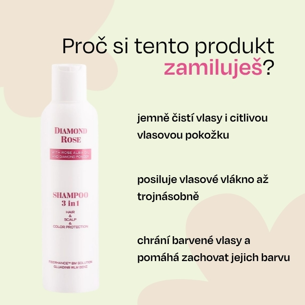 Šampon na vlasy 3v1 Diamond Rose Biofresh 200 ml