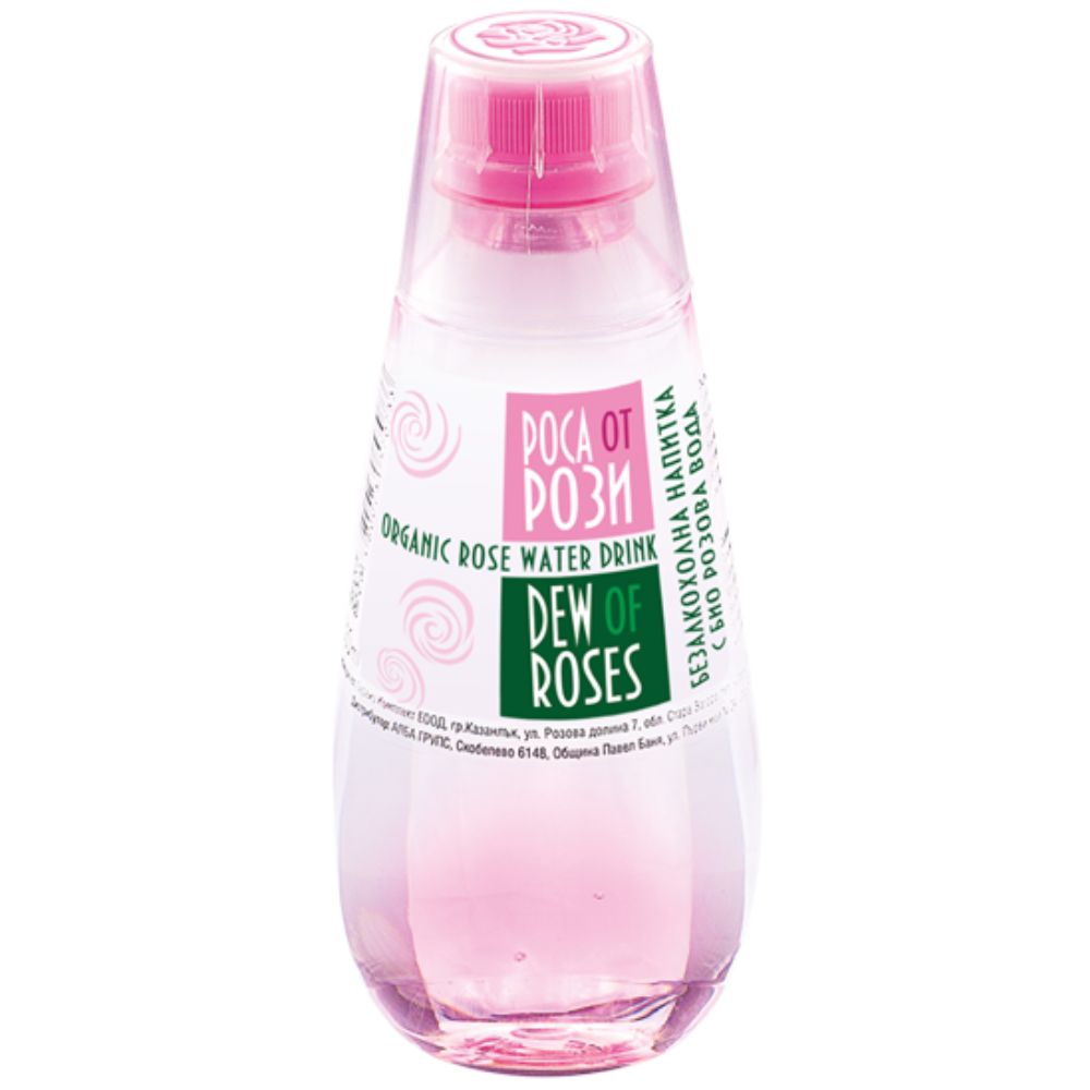 Ružová voda na pitie s BIO extraktom z ruží DEW OF ROSES 330 ml