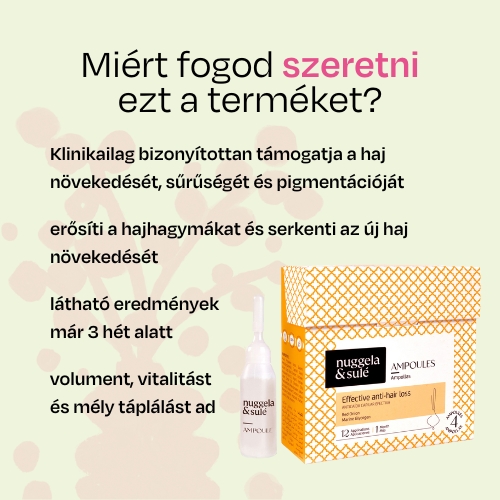 Hatékony ampullák hajhullás ellen - Nuggela & Sulé havi kúra 4x10ml
