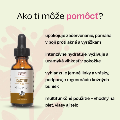 Ricínový olej Wooden Spoon 30 ml