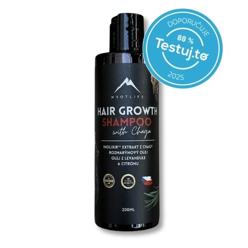 Šampón s výťažkom z chagy na rast vlasov Hrotlife 200ml