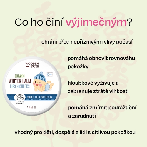 Dětský balzám na rty a tvář WoodenSpoon 15ml