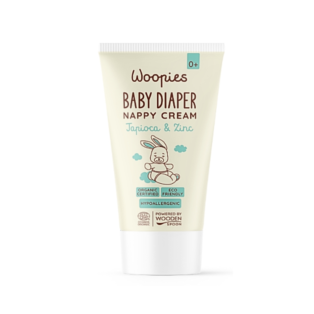 Detský organický krém proti zapareninám s tapiokou a zinkom Wooden Spoon 75ml