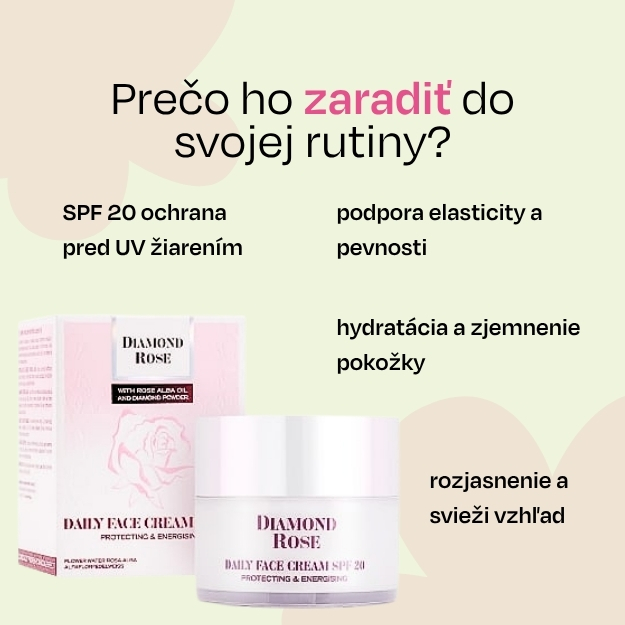 Denný krém SPF 20 Diamond Rose Biofresh 50 ml