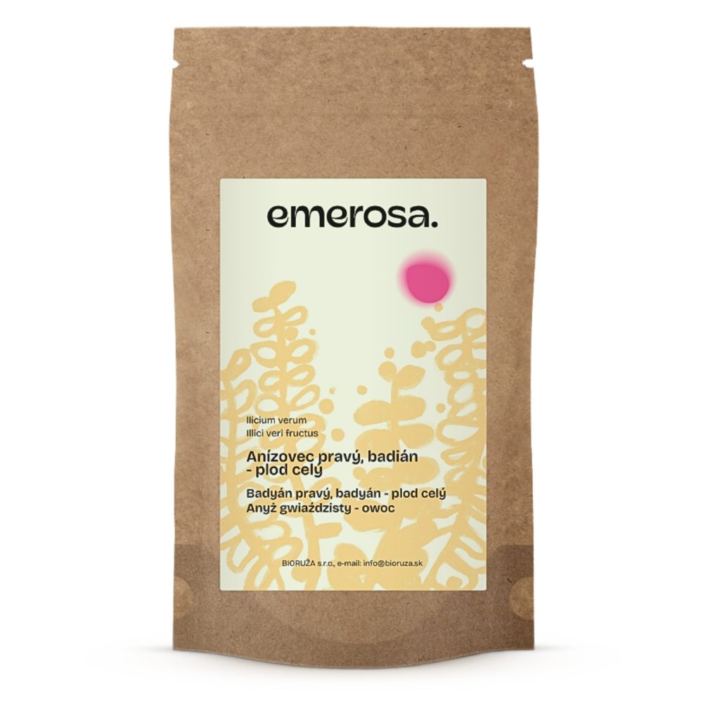 Anízovec pravý, badián - plod celý - Illicium verum - Illici veri fructus Emerosa 50 g