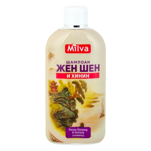 Milva Quinine & Ginseng posilňujúci šampón proti vypadávaniu vlasov s ženšenom 200 ml