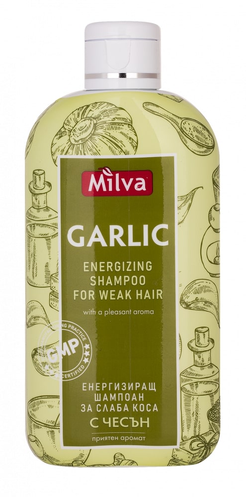 Milva Šampón s cesnakom energizujúci pre oslabené vlasy 200 ml