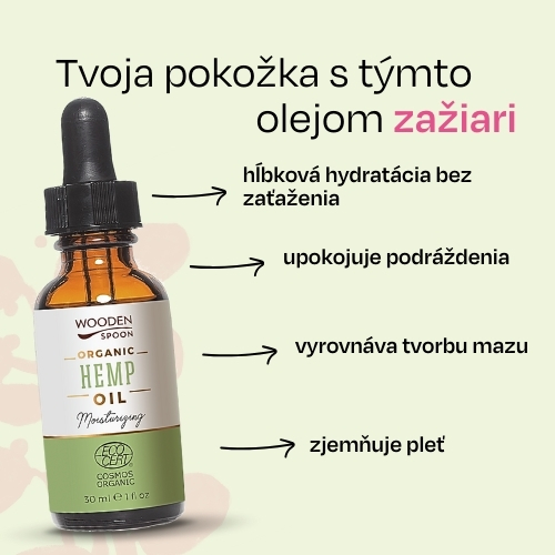 Konopný olej Wooden Spoon 30 ml