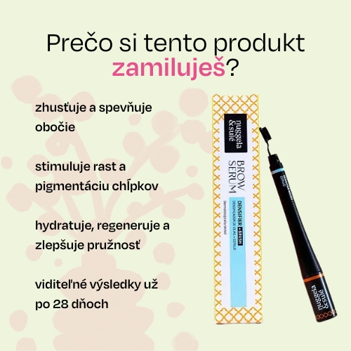 Sérum na obočie – zhusťovacie sérum + štetec Nuggela & Sulé 5ml