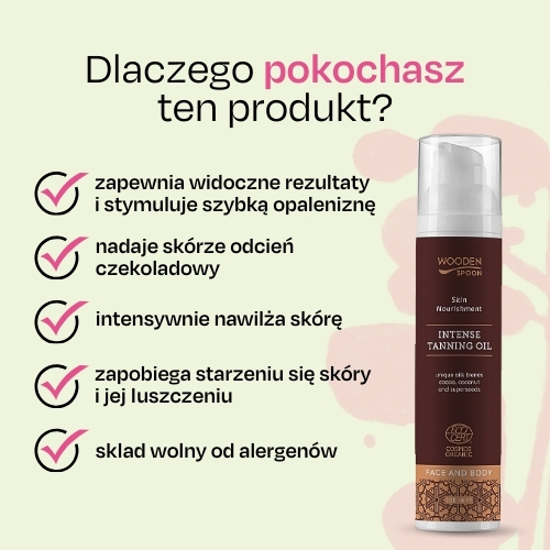 Olejek do intensywnego opalania Wooden Spoon 100ml