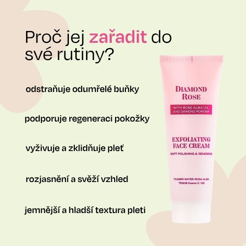 Exfoliační pleťový krém Diamond Rose Biofresh 75 ml