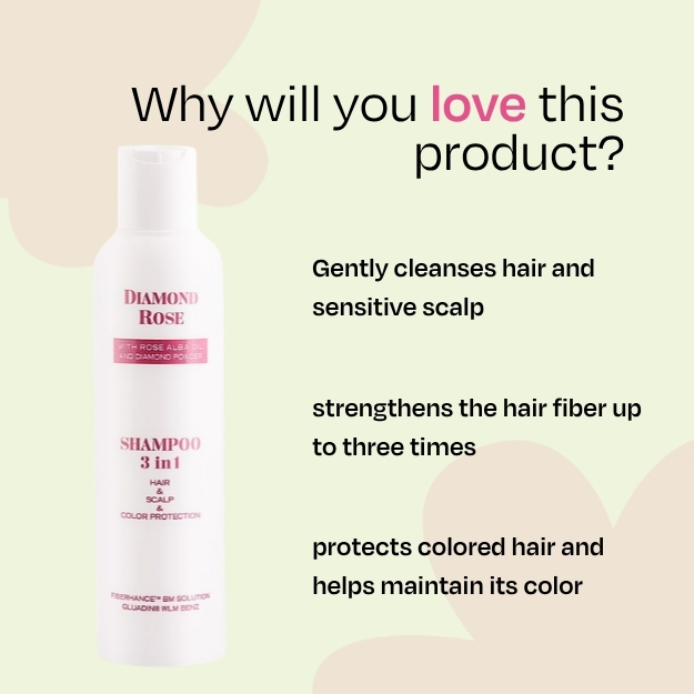 3-in-1 Hair Shampoo Diamond Rose Biofresh 200 ml