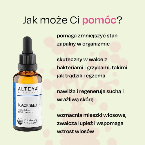Olejek z nasion czarnuszki siewnej 100% Alteya Organics 50 ml