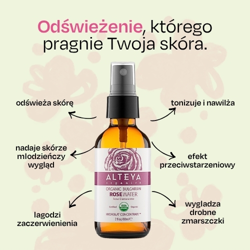 Woda różana w butelce Alteya Organics 60 ml