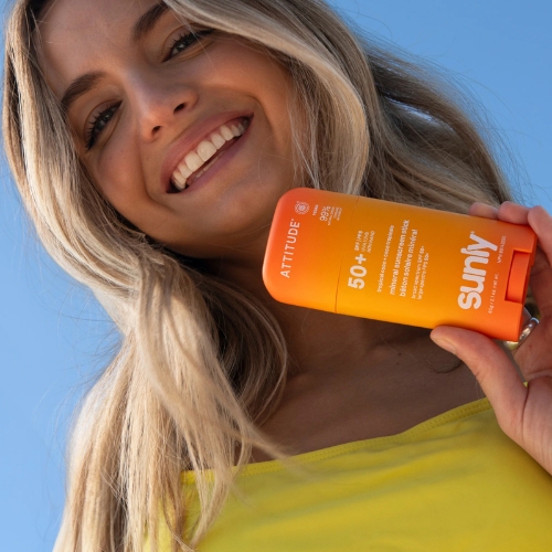 Minerálny opaľovací krém ATTITUDE Sunly SPF 50+ s vôňou tropického kokosu 60 g
