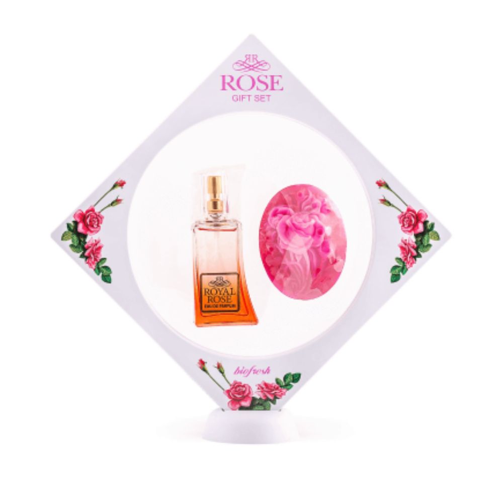 Darčekový set - Parfum a glycerínové mydlo Royal Rose