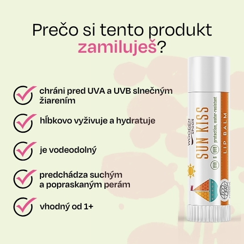 Opaľovací balzam na pery SUN KISS Wooden Spoon 4,3ml