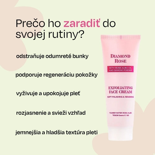 Exfoliačný pleťový krém Diamond Rose Biofresh 75 ml