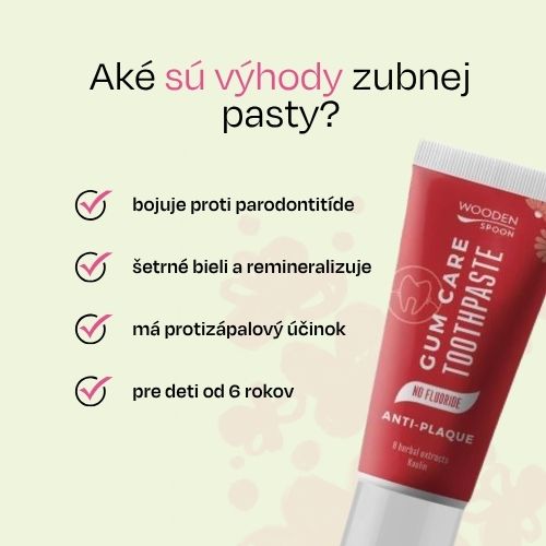 Zubná pasta starostlivosť o ďasná Wooden Spoon 75ml